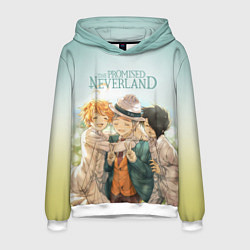 Толстовка-худи мужская The Promised Neverland, цвет: 3D-белый