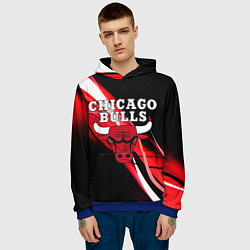 Толстовка-худи мужская CHICAGO BULLS, цвет: 3D-синий — фото 2