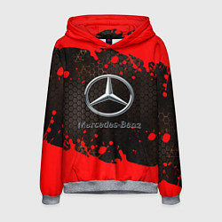 Толстовка-худи мужская МЕРСЕДЕС, цвет: 3D-меланж