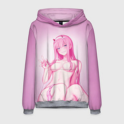 Толстовка-худи мужская DARLING IN THE FRANXX, цвет: 3D-меланж