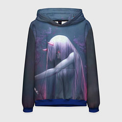 Толстовка-худи мужская DARLING IN THE FRANXX, цвет: 3D-синий