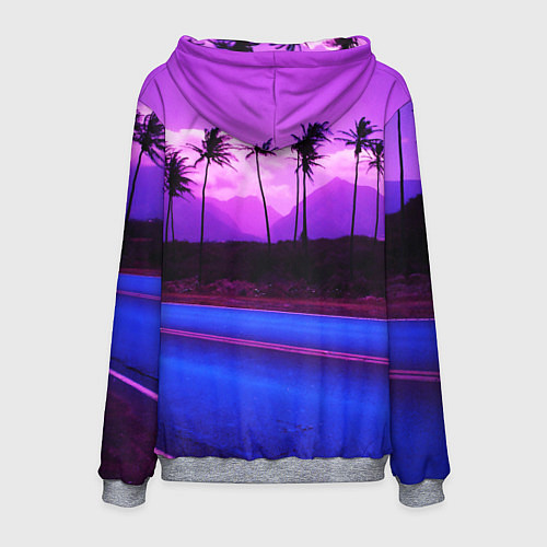 Мужская толстовка HOTLINE MIAMI / 3D-Меланж – фото 2