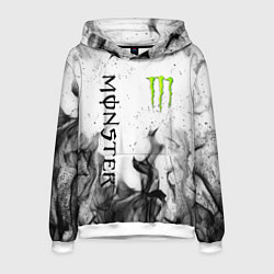 Толстовка-худи мужская MONSTER ENERGY, цвет: 3D-белый