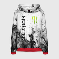 Толстовка-худи мужская MONSTER ENERGY, цвет: 3D-красный