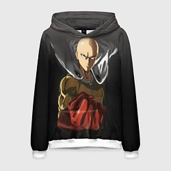 Толстовка-худи мужская One Punch Man, цвет: 3D-белый