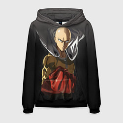 Толстовка-худи мужская One Punch Man, цвет: 3D-черный