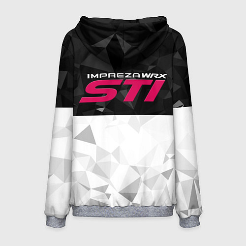 Мужская толстовка SUBARU WRX STI спина Z / 3D-Меланж – фото 2