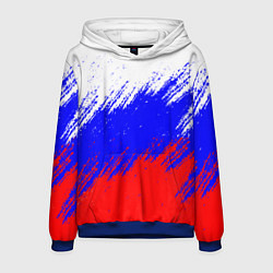 Толстовка-худи мужская Россия, цвет: 3D-синий