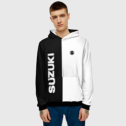 Толстовка-худи мужская Suzuki Z, цвет: 3D-черный — фото 2