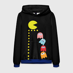 Толстовка-худи мужская Pac-man, цвет: 3D-синий
