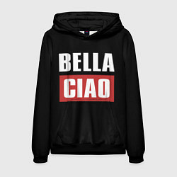 Толстовка-худи мужская Bella Ciao, цвет: 3D-черный