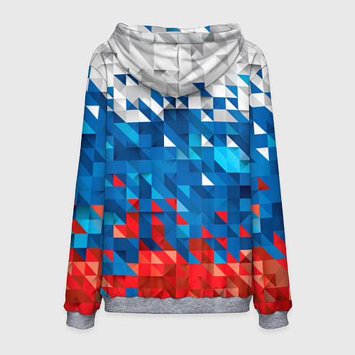 Мужская толстовка Россия / 3D-Меланж – фото 2