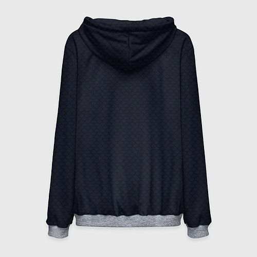 Мужская толстовка Змея с короной на черепе / 3D-Меланж – фото 2