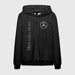 Толстовка-худи мужская MERCEDES-BENZ, цвет: 3D-черный