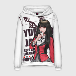 Толстовка-худи мужская Kakegurui, цвет: 3D-белый