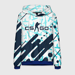 Толстовка-худи мужская CS GO КС ГО, цвет: 3D-синий
