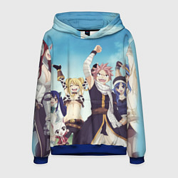 Толстовка-худи мужская FAIRY TAIL ХВОСТ ФЕИ, цвет: 3D-синий