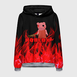 Толстовка-худи мужская ROBLOX: PIGGI, цвет: 3D-меланж
