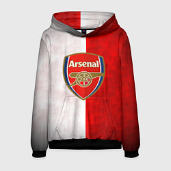 Толстовка-худи мужская FC Arsenal 3D, цвет: 3D-черный