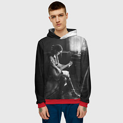 Толстовка-худи мужская THE LAST OF US PART 2 ЭЛЛИ, цвет: 3D-красный — фото 2