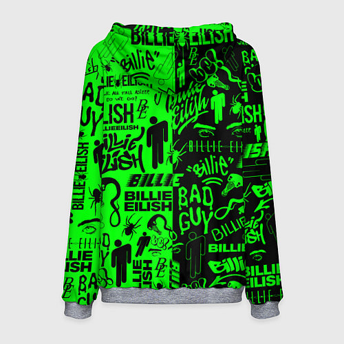 Мужская толстовка BILLIE EILISH БИЛЛИ АЙЛИШ / 3D-Меланж – фото 2