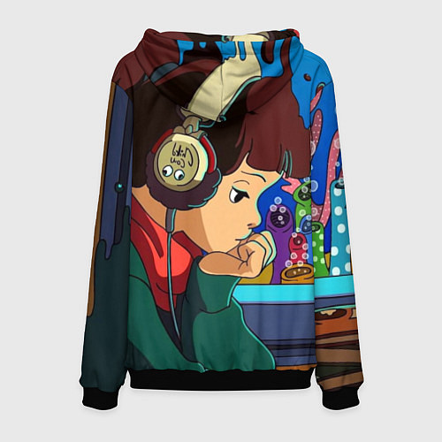 Мужская толстовка ЮТУБ / 3D-Черный – фото 2