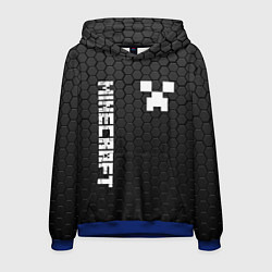 Толстовка-худи мужская MINECRAFT МАЙНКРАФТ, цвет: 3D-синий