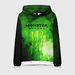 Толстовка-худи мужская MONSTER ENERGY, цвет: 3D-белый