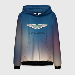 Толстовка-худи мужская Aston martin, цвет: 3D-черный