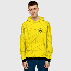 Толстовка-худи мужская BORUSSIA, цвет: 3D-черный — фото 2