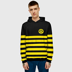 Толстовка-худи мужская BORUSSIA, цвет: 3D-черный — фото 2