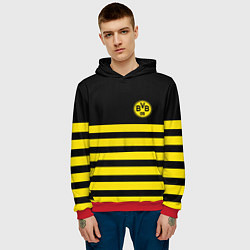 Толстовка-худи мужская BORUSSIA, цвет: 3D-красный — фото 2