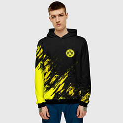 Толстовка-худи мужская BORUSSIA, цвет: 3D-черный — фото 2