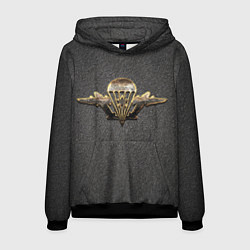 Толстовка-худи мужская ВДВ, цвет: 3D-черный