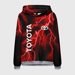 Толстовка-худи мужская TOYOTA, цвет: 3D-меланж
