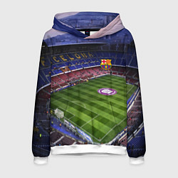 Толстовка-худи мужская FC BARCELONA, цвет: 3D-белый