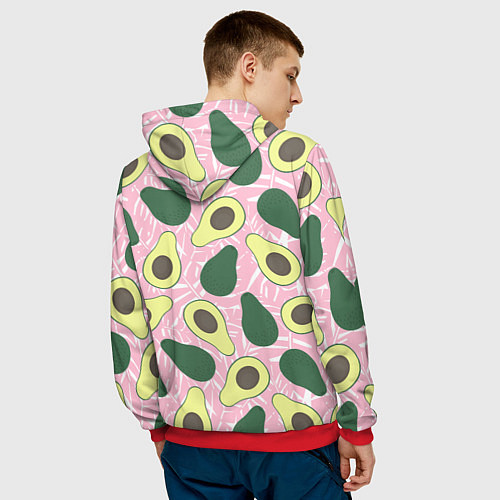 Мужская толстовка Avocado / 3D-Красный – фото 4