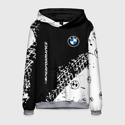 Толстовка-худи мужская BMW БМВ, цвет: 3D-меланж