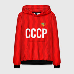 Толстовка-худи мужская Форма сборной СССР, цвет: 3D-черный
