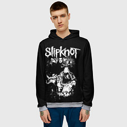 Толстовка-худи мужская Slipknot, цвет: 3D-меланж — фото 2