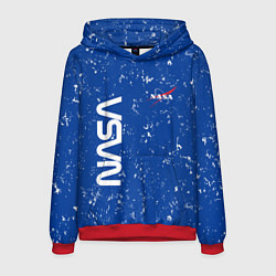 Толстовка-худи мужская NASA НАСА, цвет: 3D-красный
