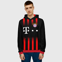 Толстовка-худи мужская FC Bayern Munchen, цвет: 3D-красный — фото 2