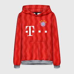 Толстовка-худи мужская FC Bayern Munchen униформа, цвет: 3D-меланж
