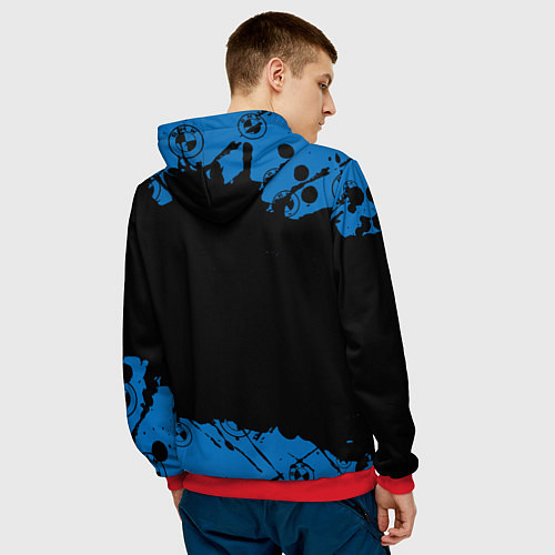 Мужская толстовка BMW БМВ / 3D-Красный – фото 4