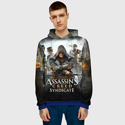 Толстовка-худи мужская Assassin’s Creed, цвет: 3D-синий — фото 2