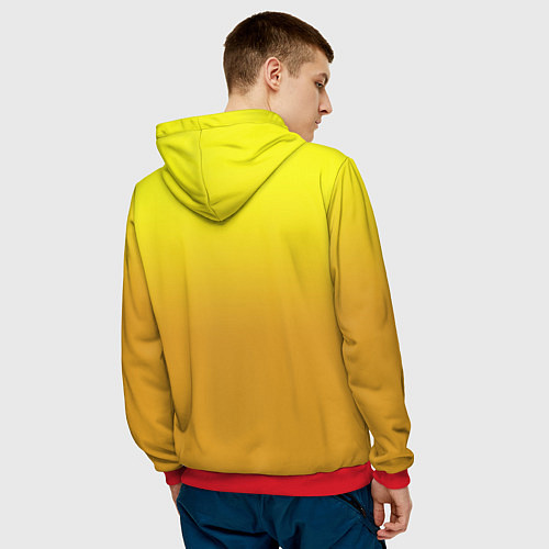 Мужская толстовка Ford mustang - motorsport / 3D-Красный – фото 4