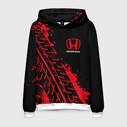 Толстовка-худи мужская HONDA ХОНДА, цвет: 3D-белый