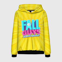 Толстовка-худи мужская Fall Guys, цвет: 3D-черный