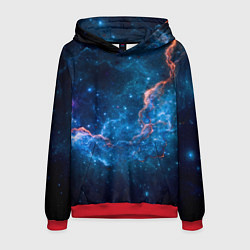 Толстовка-худи мужская Туманность, цвет: 3D-красный