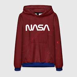 Толстовка-худи мужская NASA НАСА, цвет: 3D-синий